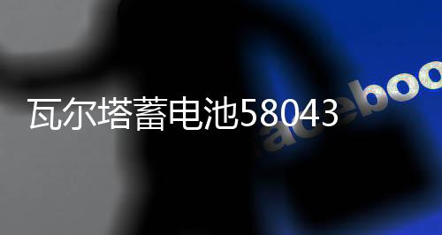 瓦爾塔蓄電池58043適配寶馬3系5系奔馳C級E級沃爾沃汽車電瓶 銀標(biāo)