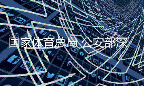 國家體育總局 公安部深化足球職業(yè)聯(lián)賽“假賭黑”問題專項整治